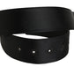 Dolce & Gabbana Black Wide Fabric Oval Buckle Cintura Belt