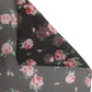Dolce & Gabbana Black Silk Floral Chiffon Long Stole Scarf