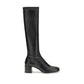 Prada Black Rubber High Heel Boots