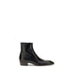 Saint Laurent Black Calf Leather Bos Taurus Ankle Boots