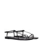 Jil Sander Black Leather Flip-Flop Sandals
