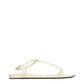 Jil Sander Beige Leather Flip-Flop Sandals