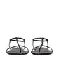 Jil Sander Black Leather Flip-Flop Sandals