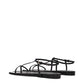 Jil Sander Black Leather Flip-Flop Sandals