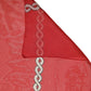 Dolce & Gabbana Red Silk Braided Rope Square Foulard Scarf