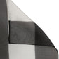 Dolce & Gabbana Black White Stripe Silk Square Foulard Scarf