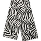 Dolce & Gabbana Black White Zebra Cotton Lace Stole Scarf