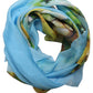 Dolce & Gabbana Light Blue Silk Landscape Foulard Scarf