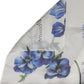 Dolce & Gabbana White Silk Floral Chiffon Long Stole Scarf