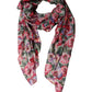 Dolce & Gabbana Multicolor Floral Cotton Lace Stole Scarf