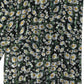 Dolce & Gabbana Black Silk Daisy Chiffon Long Stole Scarf