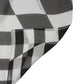 Dolce & Gabbana White Black Checkered Silk Foulard Scarf