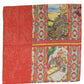 Dolce & Gabbana Red Silk Historical Print Foulard Scarf