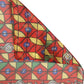 Dolce & Gabbana Red Silk Geometric Print Shawl Stole Scarf