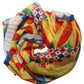 Dolce & Gabbana Multicolor Silk Carretto Foulard Scarf