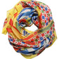 Dolce & Gabbana Multicolor Silk Carretto Print Stole Scarf