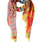 Dolce & Gabbana Multicolor Silk Carretto Print Stole Scarf