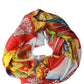 Dolce & Gabbana Multicolor Silk Printed Square Foulard Scarf
