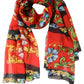 Dolce & Gabbana Multicolor Floral Silk Shawl Stole Scarf