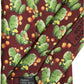 Dolce & Gabbana Maroon Silk Cactus Floral Adjustable Tied Men Necktie Tie