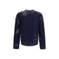 Maison Margiela Blue Cotton Sweatshirt