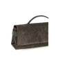 Brunello Cucinelli Brown Suede Leather Handbag