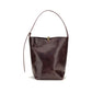 Benedetta Bruzziches Bordeaux Calf Leather Bos Taurus Backet Bag
