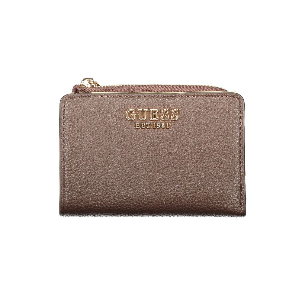 Guess Jeans Brown Leather Woman Wallet
