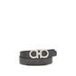 Ferragamo Black Calf Leather Bos Taurus Regular Belt