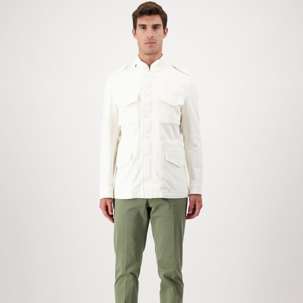 Autore White Cotton Jacket