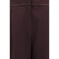 Forte_Forte Purple Polyester Casual Pants