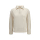 Forte_Forte White Wool Oves Aries Sweatshirt