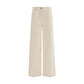 Forte_Forte White Cotton Jeans Denim
