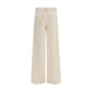 Forte_Forte White Cotton Jeans Denim