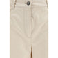 Forte_Forte White Cotton Jeans Denim
