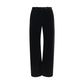 Khaite Black Viscose Casual Pants