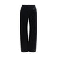 Khaite Black Viscose Casual Pants