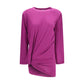 Balenciaga Purple Cotton Long Sleeve T-Shirt