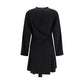 Ganni Black Recycled Polyester Cocktail Dress