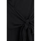 Ganni Black Recycled Polyester Cocktail Dress