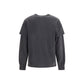 Ganni Gray Cotton Long Sleeve T-Shirt