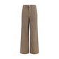 Ganni Brown Cotton Relaxed Fit Jeans