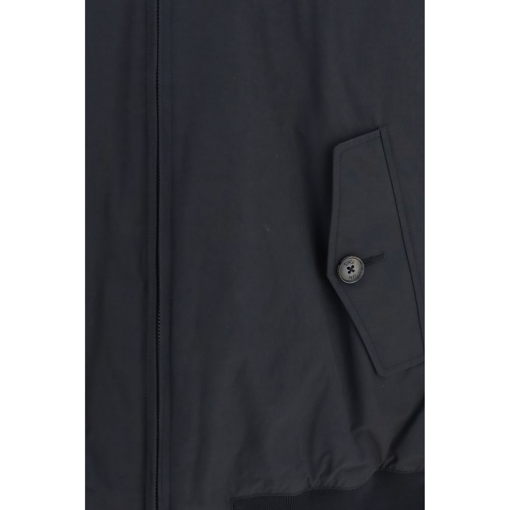 Baracuta Black Polyester Bomber