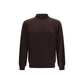Lardini Brown Wool Oves Aries Sweatshirt