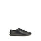 Dolce & Gabbana Black Calf Leather Bos Taurus Low Top Sneakers