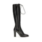 Dolce & Gabbana Black Calf Leather Bos Taurus Lace-Up Boots