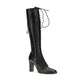 Dolce & Gabbana Black Calf Leather Bos Taurus Lace-Up Boots