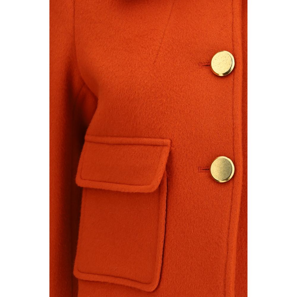 P.A.R.O.S.H. Orange Wool Oves Aries Jacket