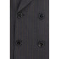 Ami Paris Gray Wool Oves Aries Blazer