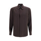 Dolce & Gabbana Brown Silk Shirt